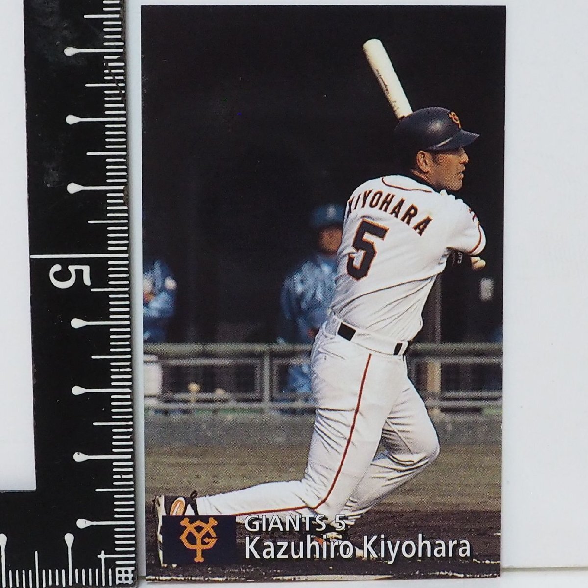 97 year Calbee Professional Baseball card 135[ Kiyoshi . peace . inside . hand Yomiuri Giants . person ] Heisei era 9 year 1997 year that time thing Calbee extra Shokugan BASEBALL[ used ]