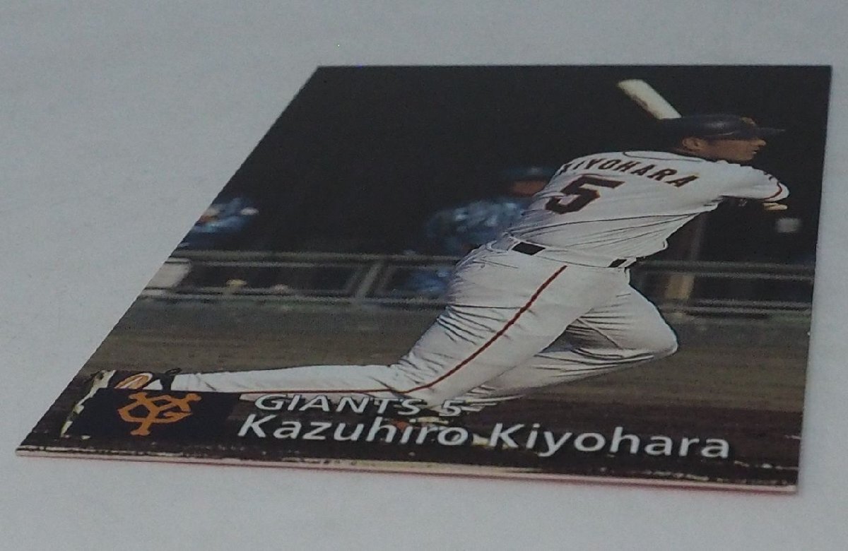 97 year Calbee Professional Baseball card 135[ Kiyoshi . peace . inside . hand Yomiuri Giants . person ] Heisei era 9 year 1997 year that time thing Calbee extra Shokugan BASEBALL[ used ]