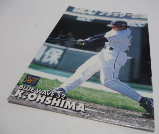  Calbee Professional Baseball card 2003 year #083[ Ooshima . one ( Orix blue wave )] Heisei era 15 year chip s extra Shokugan trading card ( used ) including carriage 