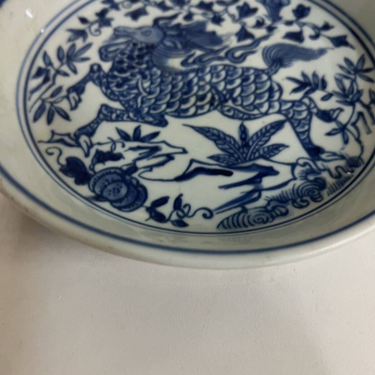 中国 古美術 盤 皿 茶道具 伊万里 青花 古染付 清代 唐物の画像5