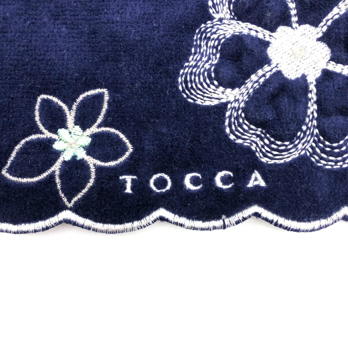 [ не использовался ]TOCCA Tocca полотенце носовой платок темно-синий ( труба 14197)