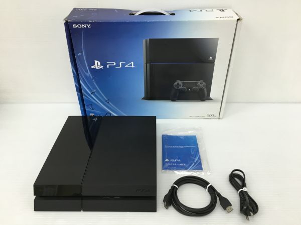 K18-741-0418-051【中古】PlayStation 4/PS4 ジェット・ブラック「CUH-1100A」500GB 付属品あり ※動作確認済みの画像1