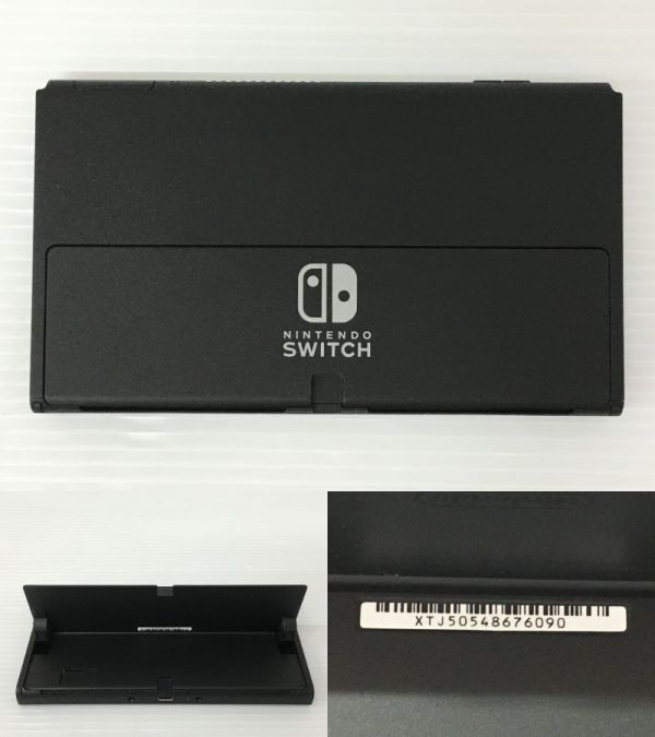 K18-754-0420-049【ジャンク】Nintendo Switch(ニンテンドースイッチ) 有機ELモデル ネオンブルー/ネオンレッド ※通電確認済み_画像7