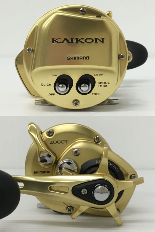 K18-760-0421-124【中古/微美品】SHIMANO(シマノ) ベイトリール KAIKON 海魂「15 カイコン 2000T」03356の画像4