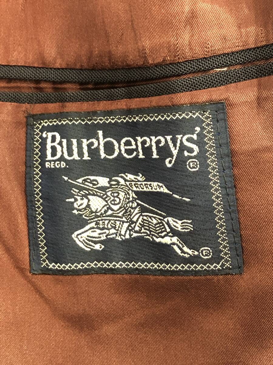 USA製 Burberrys テーラードジャケット ブレザー ネイビー 紺 スクール 310614 バーバリーズ 古着 ヴィンテージ オールド■0415Mの画像4