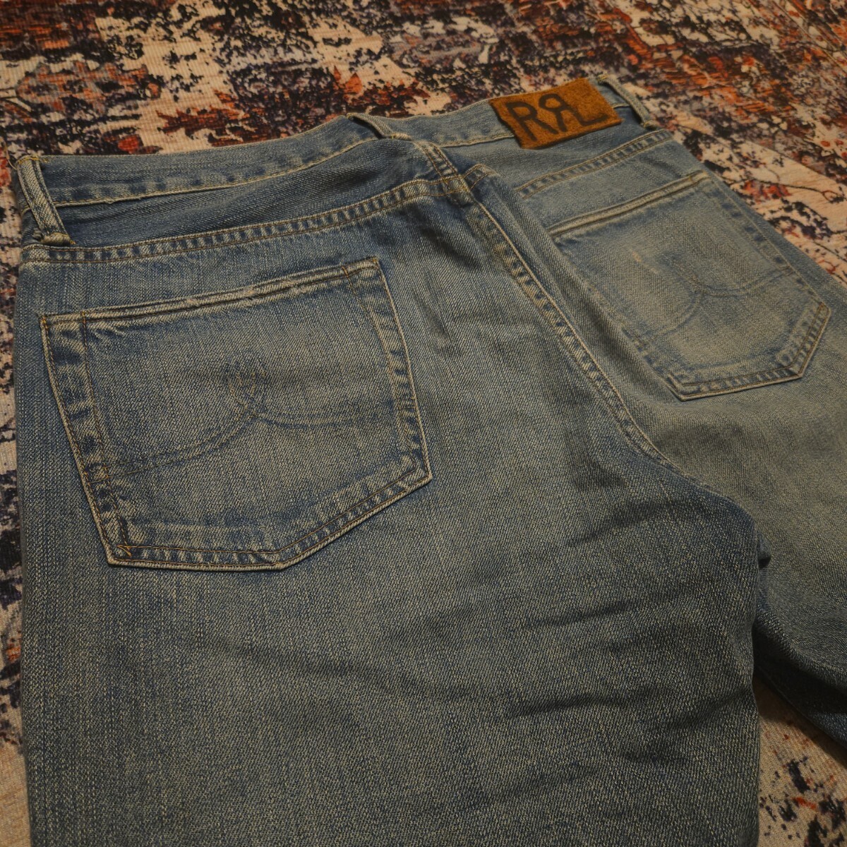 【USA製】 RRL West Coast Vintage 5 Pocket Jeans 【31×30】ウエストコースト ヴィンテージ ジーンズ デニム レザー Ralph Lauren 逸品_画像7