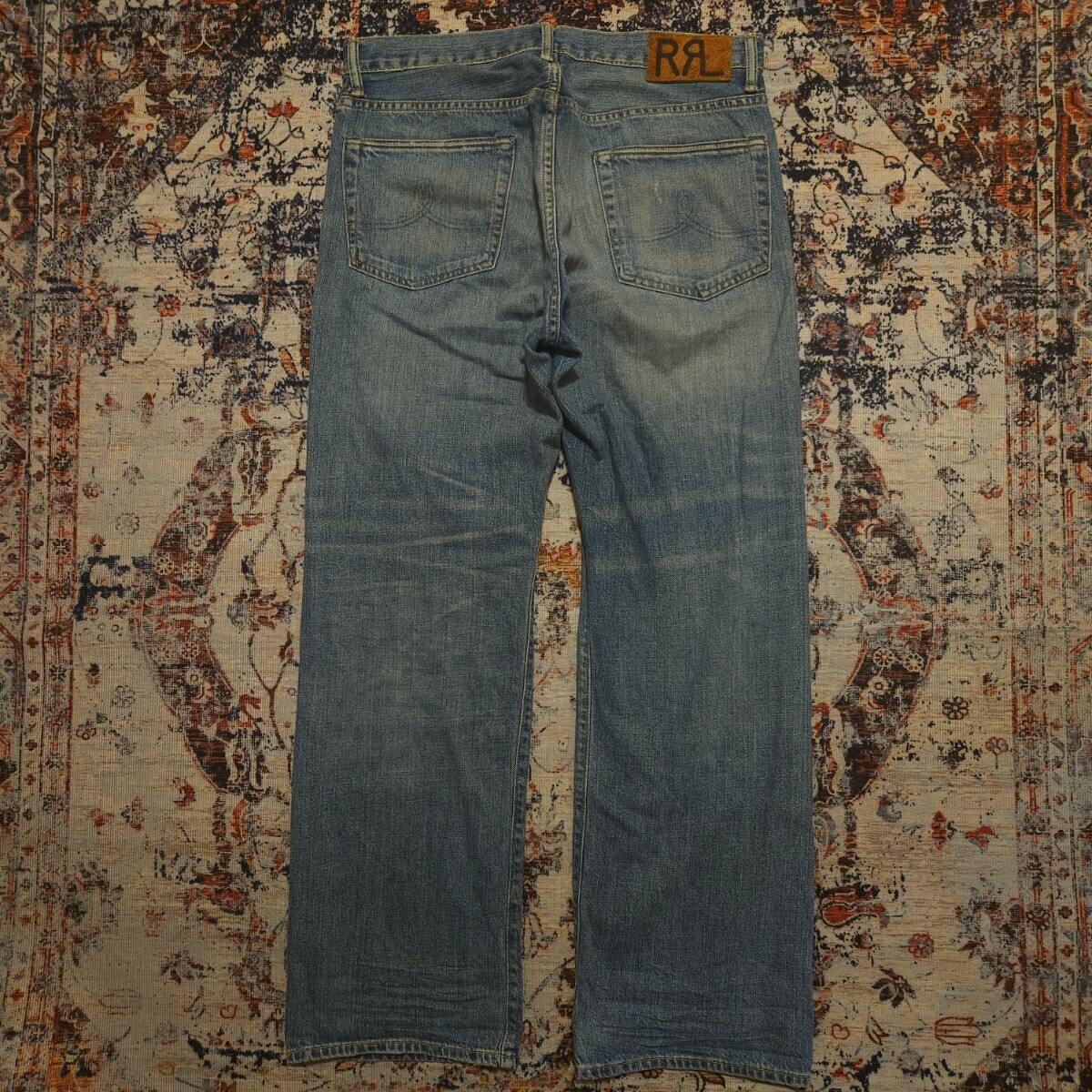 【USA製】 RRL West Coast Vintage 5 Pocket Jeans 【31×30】ウエストコースト ヴィンテージ ジーンズ デニム レザー Ralph Lauren 逸品_画像6