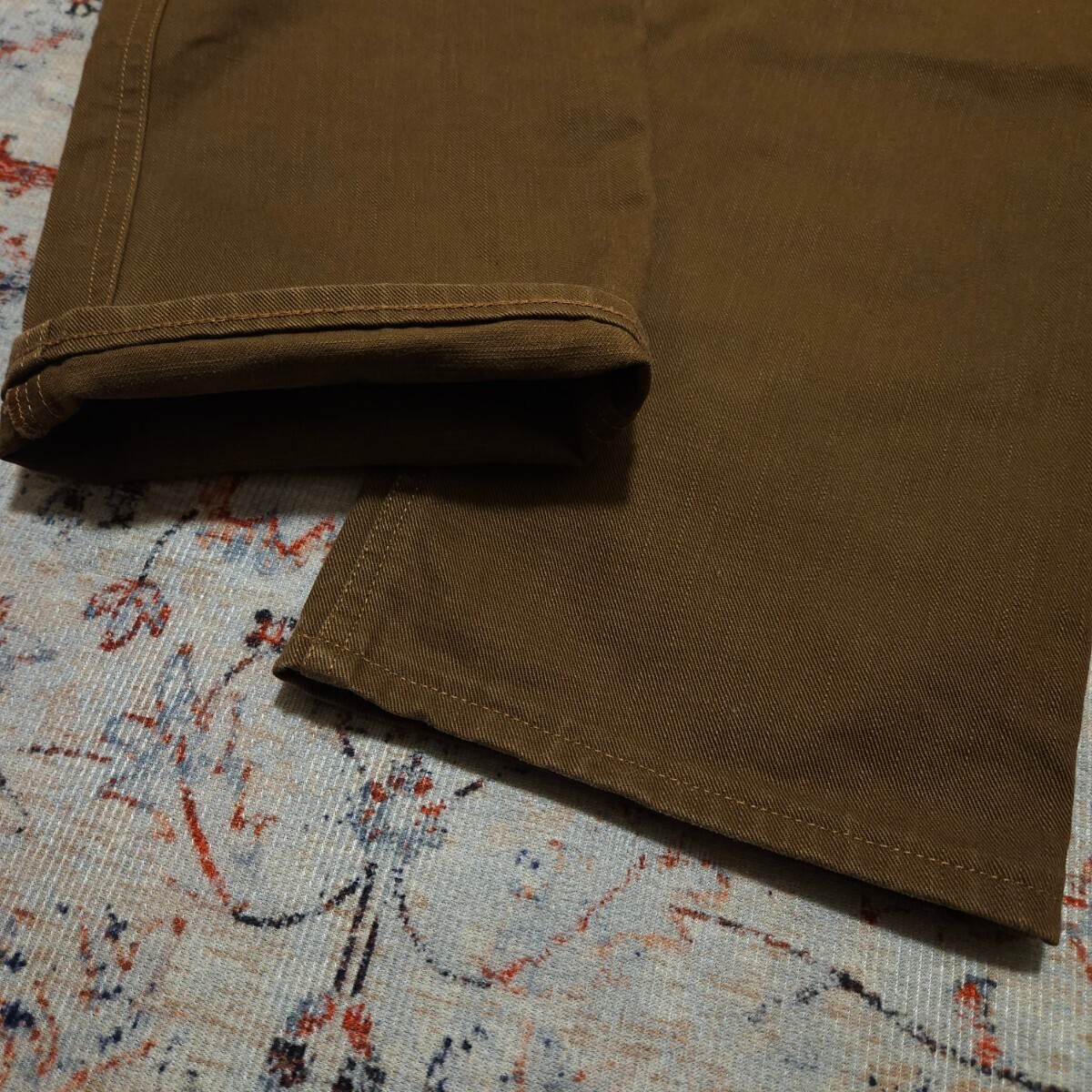 【希少】 RRL Buckle Back Brown Jeans 【30】 バックルバック ブラウン ジーンズ デニム サスペンダーボタン Ralph Lauren 布パッチ_画像6