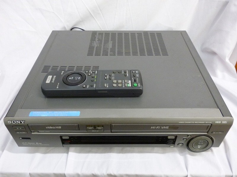 ★m☆☆ジャンク SONY ソニー WV-H5 Hi8／VHSビデオデッキ VHS再生確認 他未チェック リモコンほぼNGの画像1