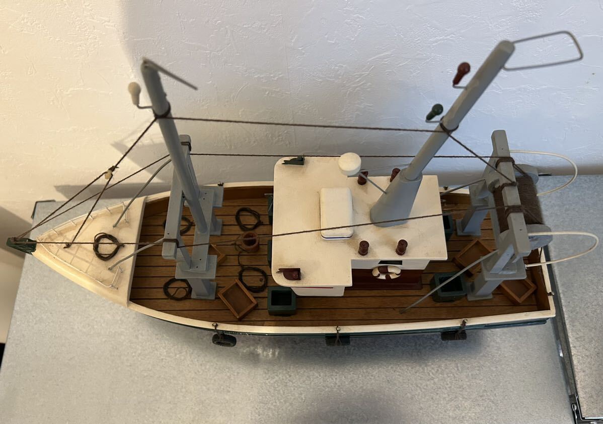 木製 船 模型 釣船 Fishing Boat CANADAの画像3