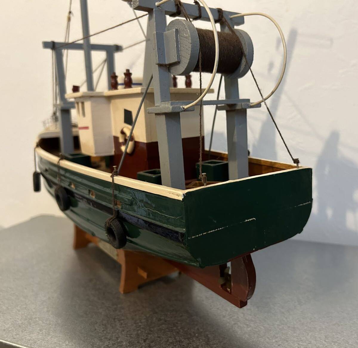 木製 船 模型 釣船 Fishing Boat CANADAの画像4