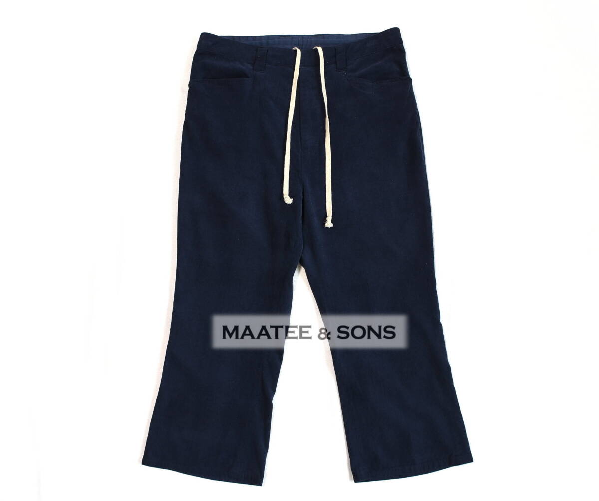 MAATEE & SONS（マーティーアンドサンズ）柔らかな質感が魅力的な シルク絹・コーデュロイパンツ size1_画像1