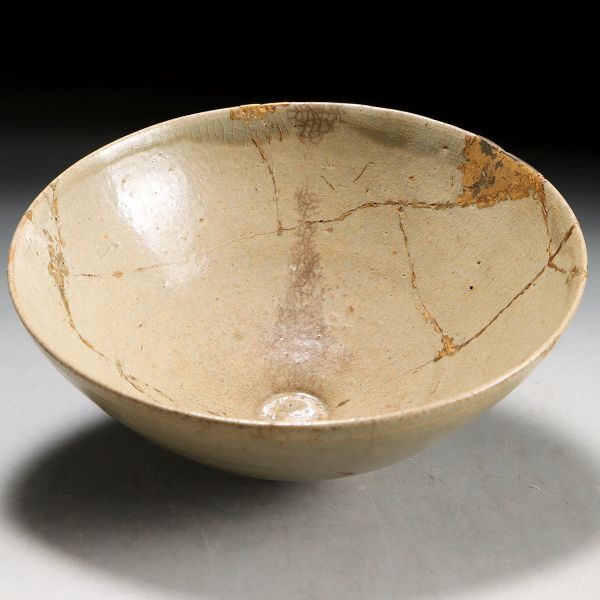 Y517. 時代朝鮮美術 高麗青磁 茶碗 / 陶器陶芸抹茶碗古美術_画像1