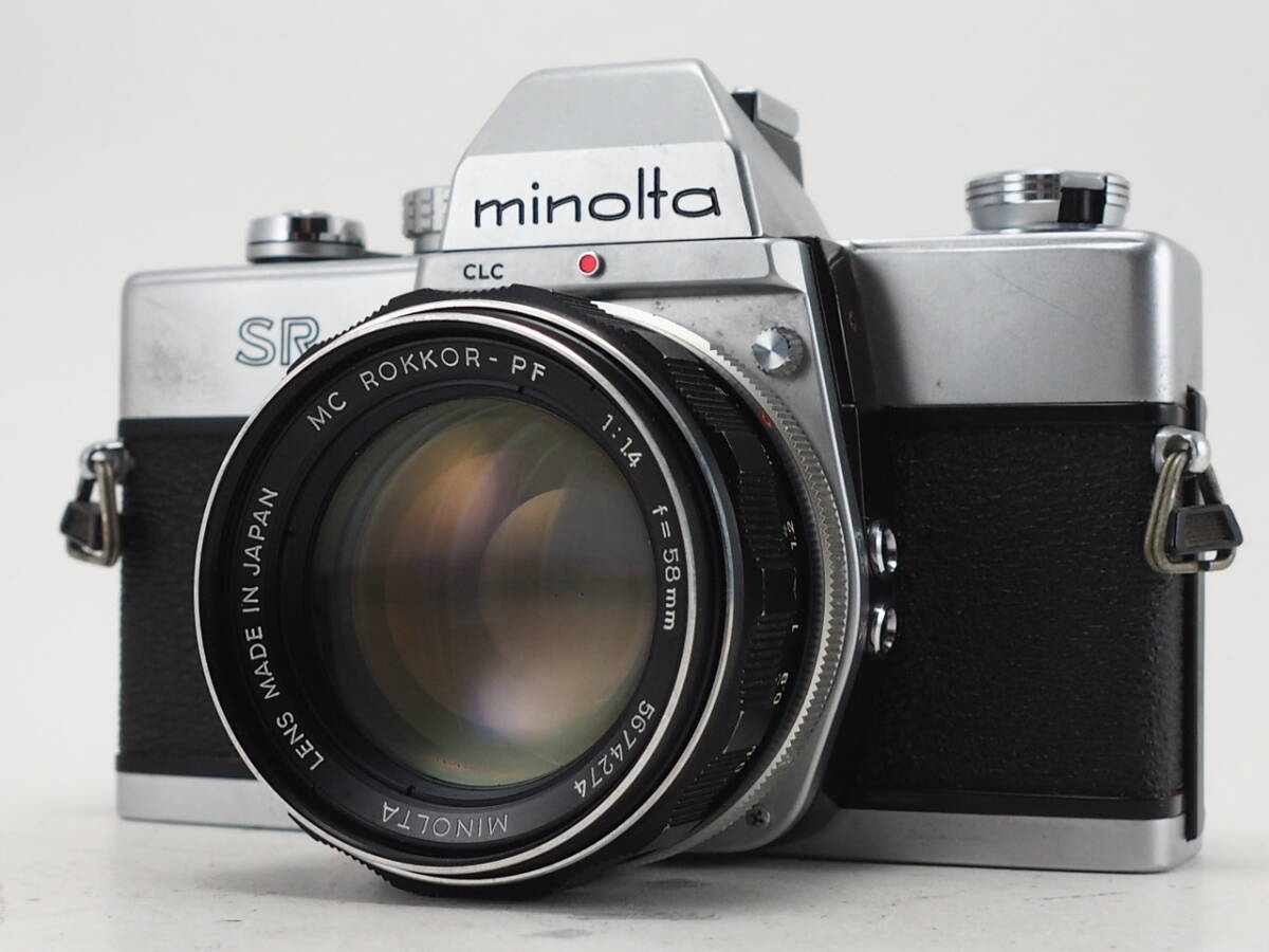 ★訳あり実用品★ ミノルタ MINOLTA SR101 ボディ MC ROKKOR-PF 58mm F1.4 レンズセット ★シャッターOK！ #TA4455_画像1