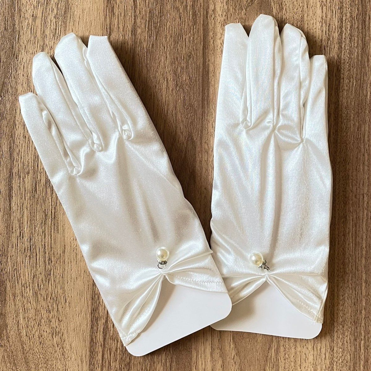  Short glove wedding wedding glove wedding pearl gloves white 