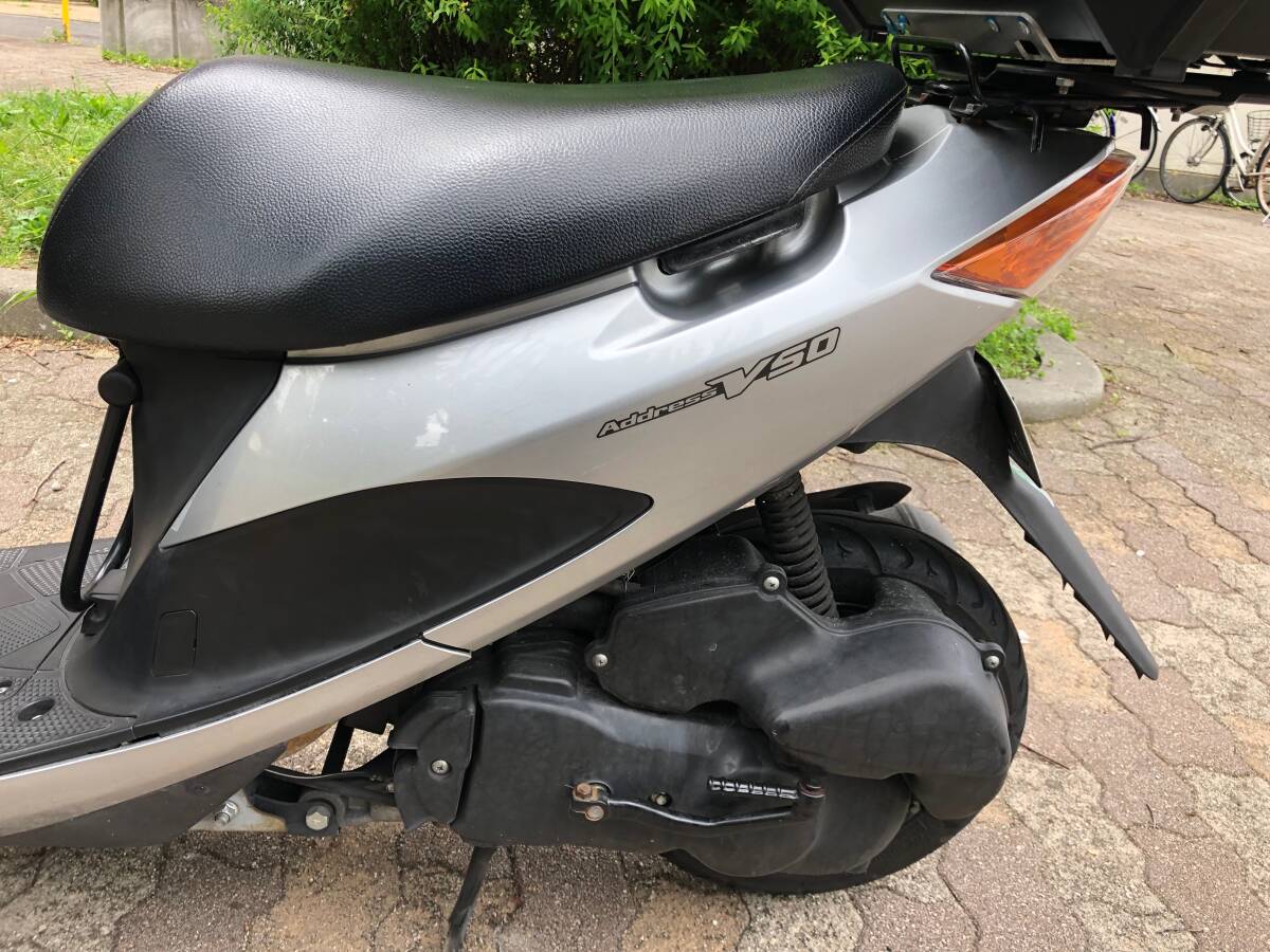 [ animation equipped ]SUZUKI address V50 CA44A type actual work car smartphone charge rear box attaching document have mandatory vehicle liability insurance remainder equipped motor-bike 50cc pickup welcome Osaka city departure 