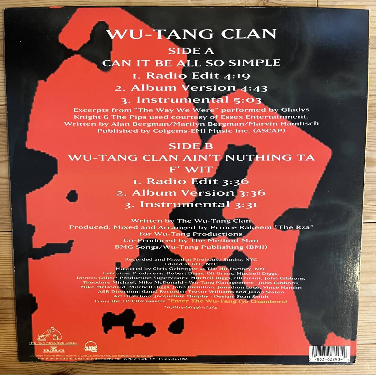 WU-TANG CLAN / CAN IT BE ALL SO SIMPLE①の画像2