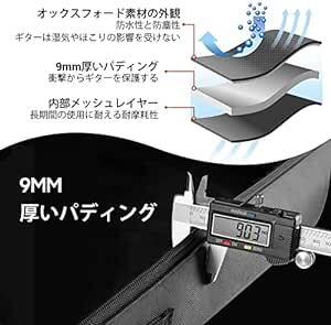 CAHAYA 【9mmスポンジ】 ギターケース アコースティックギター ギグバッグ 軽量 ソフト ケース フォークギターバッグ 大_画像2