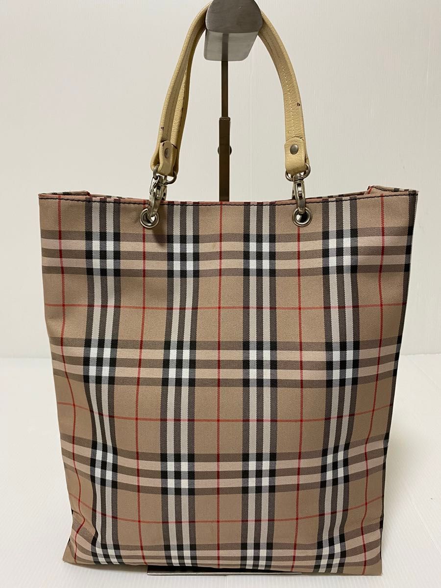 BURBERRY LONDON バーバリー ロンドン　トートバッグ ハンドバッグ ノバチェック　 ベージュ系　レディース