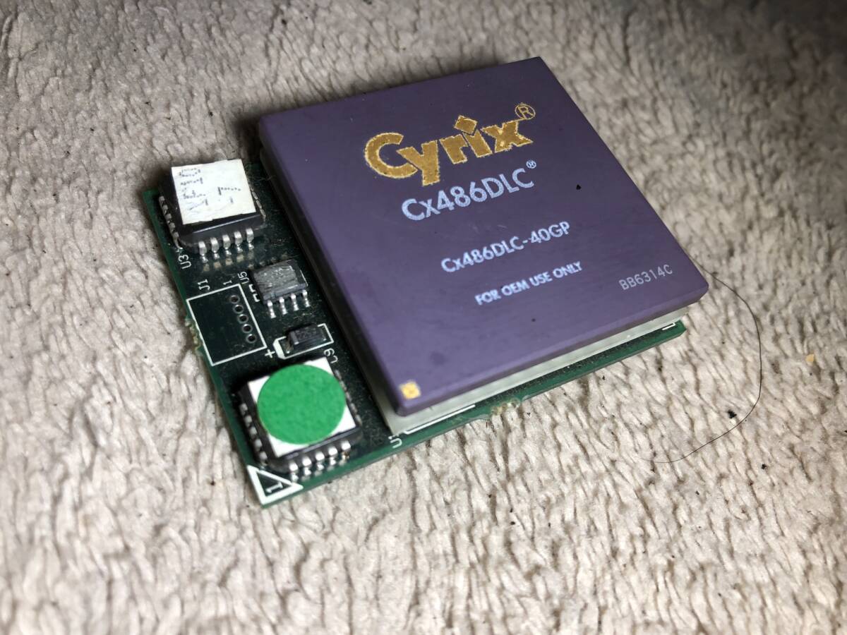 Cyrix Cx486DLC-40GP と Upgrade Technology 10X2C40アクセラレータのセット 動作未確認 ジャンク品の画像2