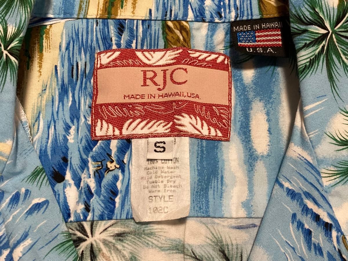 RJC アロハシャツ MADE IN HAWAII U.S.A. S 新品同様