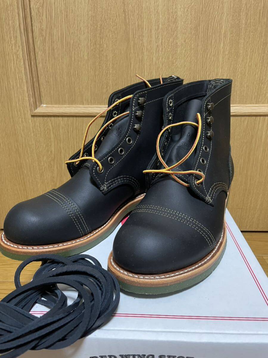 【未使用】REDWING 4331 レッドウィング アイアンレンジャー グリーンソール US8D 黒レザー