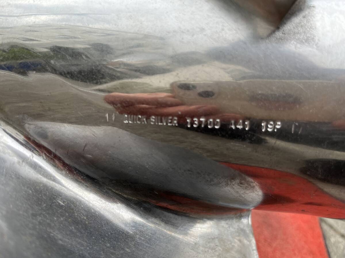 QUICK SILVER 船外機 プロペラ MIRAGE 48-13700 19P ステンレス QUICK SILVER 船外機 プロペラ MIRAGE 48-13700 19P ステンレス