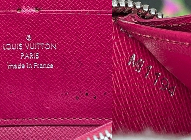 【確実正規品】Louis Vuittonルイヴィトン エピ ジッピーウォレット長財布 ブラック×ローズ系の画像10