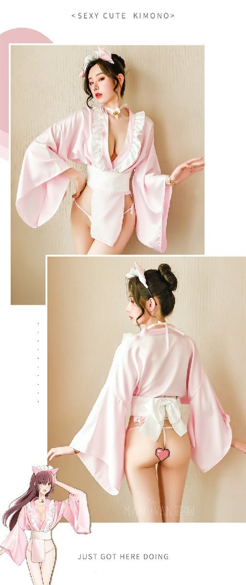  yukata flower . Japanese clothes Ran Jerry costume made clothes baby doll cosplay kimono One-piece .. underwear pyjamas cosplay 