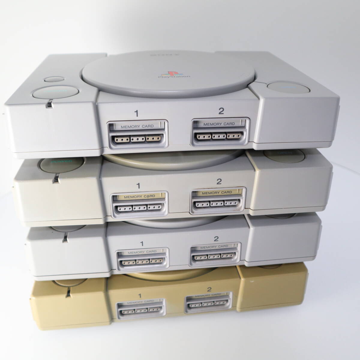  Junk Sony PlayStation PS1 body SCPH-1000 2 pcs SCPH-7000 1 pcs SCPH-9000 1 pcs. set operation defective goods 