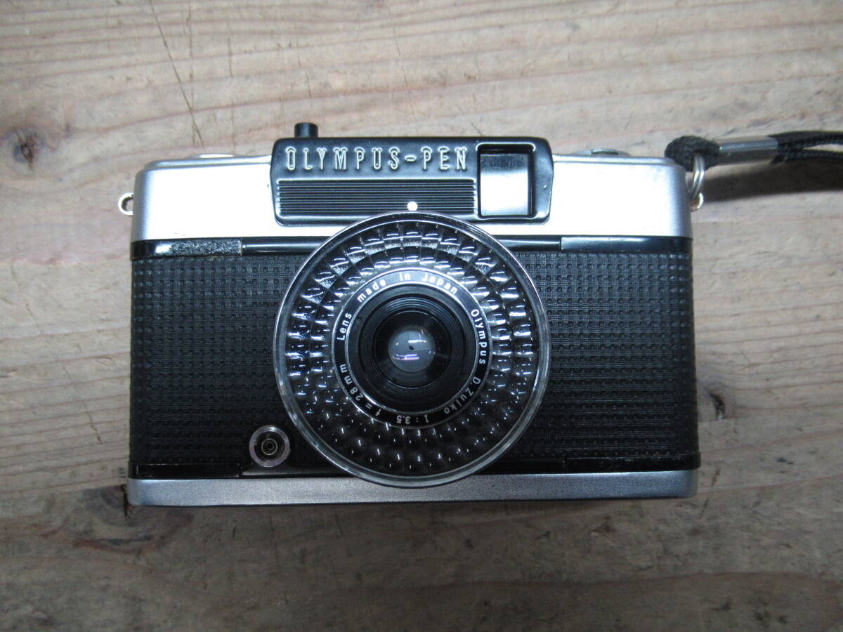 動作未確認 OLYMPUS PEN オリンパス ペン D.Zuiko 28mm F3.5 コンパクト フィルムカメラ EE-3 管理6HY0427E23の画像1