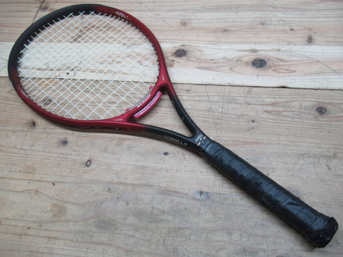 テニス ラケット 2本 まとめ DUNLOP ダンロップ SOPHIA-7 FAIRMASTER-01 ケース 付 管理6CH0426A81_画像3