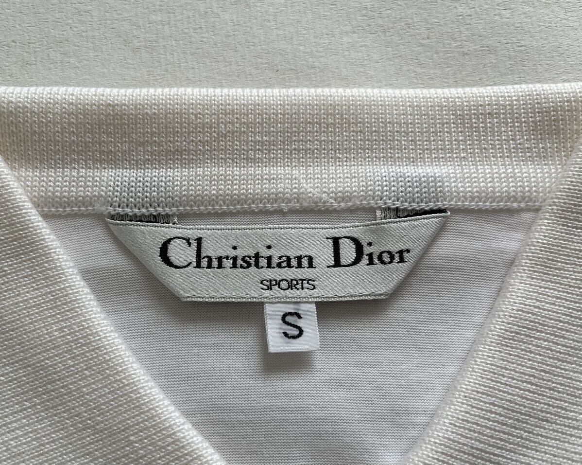 ☆Christian Dior ポロシャツ ホワイト 半袖 Sサイズ ☆税込み整理出品！☆コメントを必ず全てお読み下さいませ。の画像2