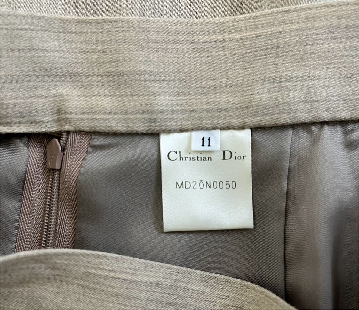 ☆Christian Dior スカート ベージュ 11号 ☆税込み出品 ☆コメントを必ず全てお読み下さいませ。_画像7