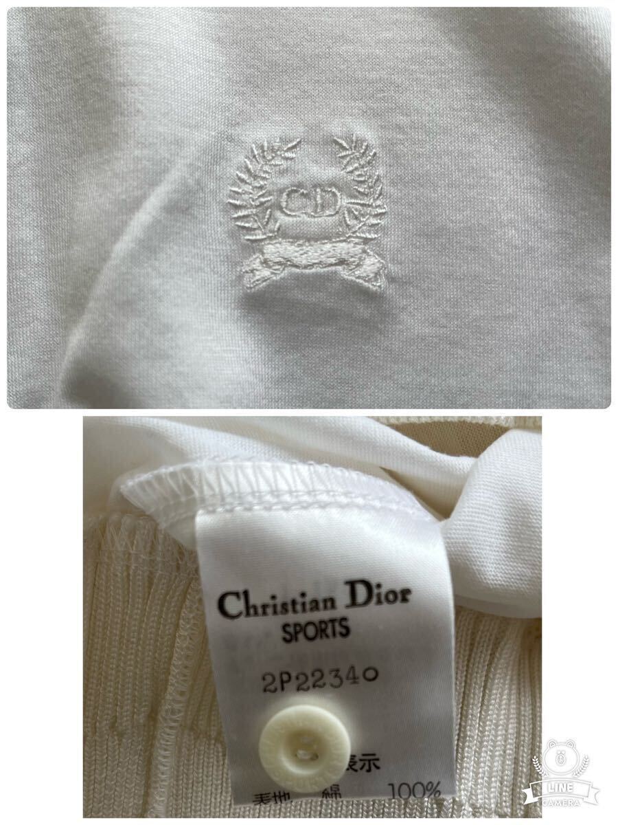 ☆Christian Dior ポロシャツ ホワイト 半袖 Sサイズ ☆税込み整理出品！☆コメントを必ず全てお読み下さいませ。の画像6
