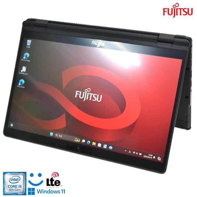 SIM free full HD touch panel 2-in-1 Fujitsu LIFEBOOK U939X/A Core i5 8365U face certification Web camera memory 8G M.2SSD256G Wi-Fi Windows11