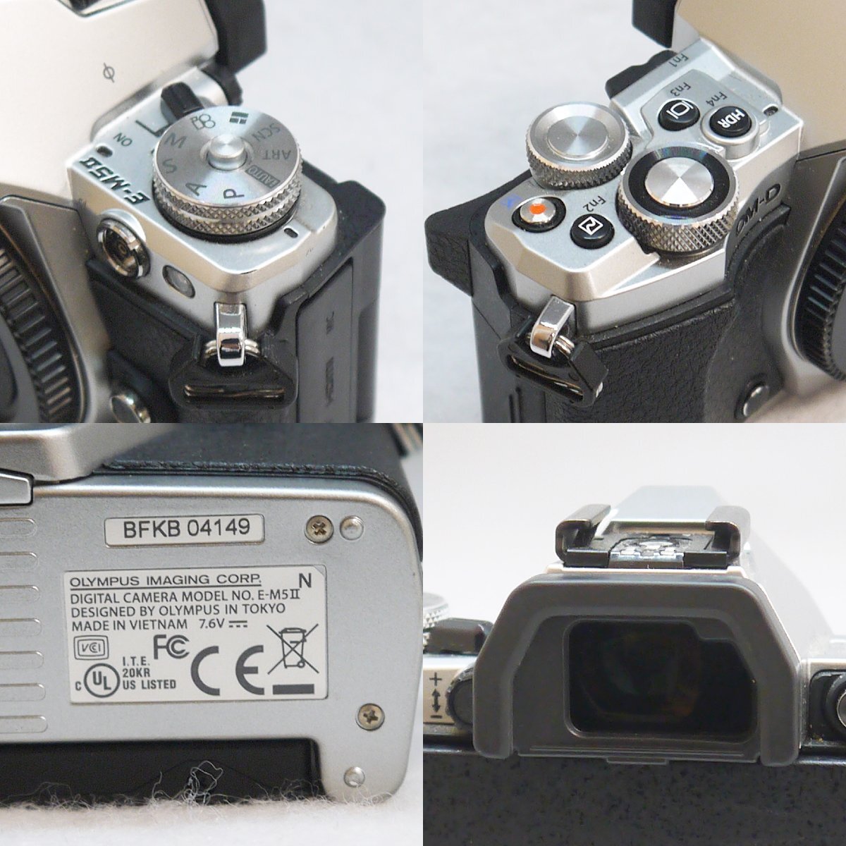USED品・保管品 OLYMPUS オリンパス OM-D E-MSⅡ ボディ ミラーレス 一眼レフカメラ レンズ M.ZUIKO 12-40mm 1:2.8 PRO 外箱他付属品付の画像5