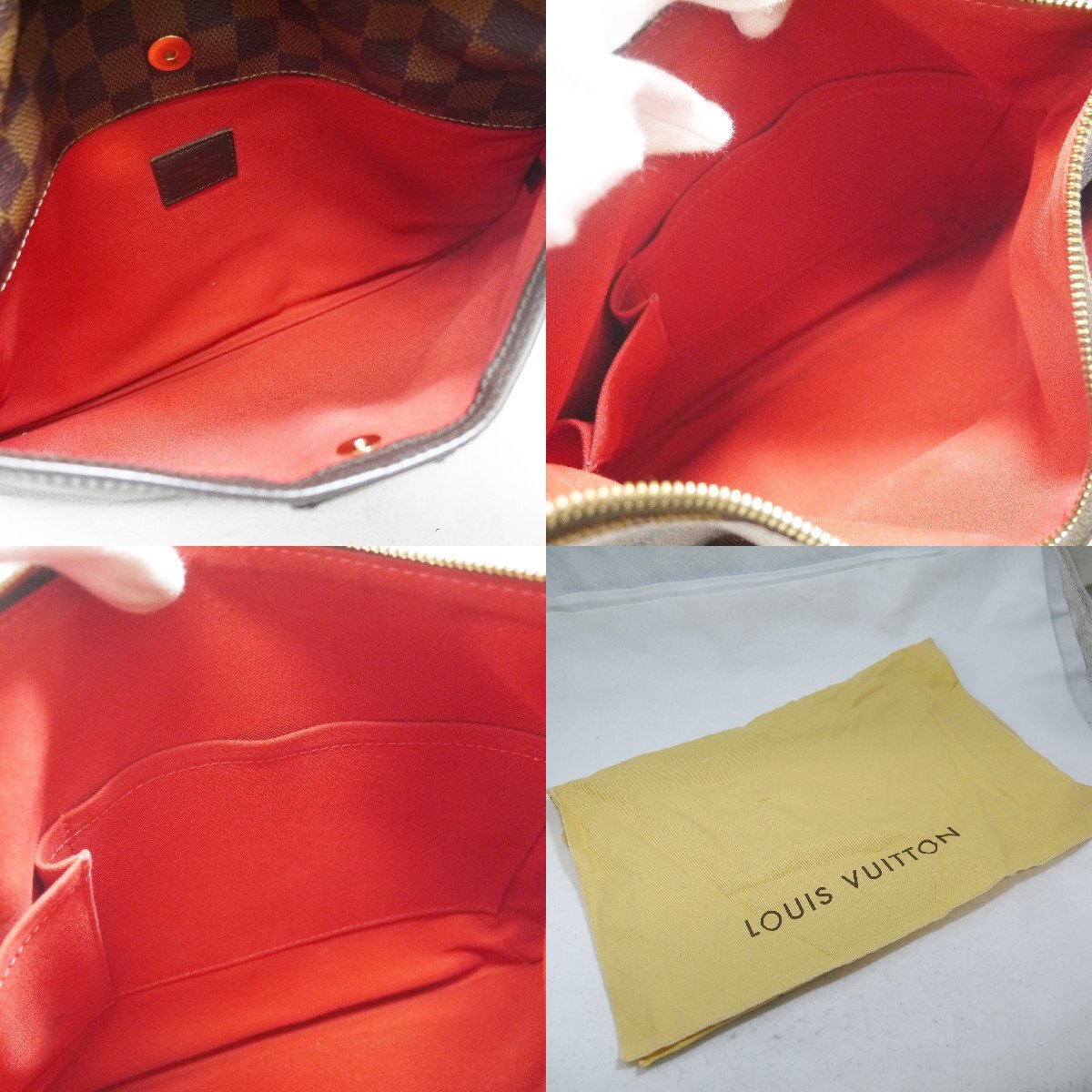 USED良品・保管品 Louis Vuitton ルイヴィトン N42251 ブルームズベリPM ダミエ・エベヌ DU4029 ショルダーバッグ レディース 保存袋付き_画像10