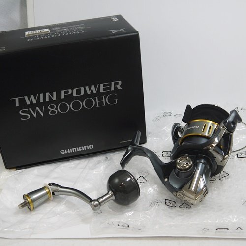 ★未使用クラス 美品 SHIMANO TWINPOWER SW【シマノ 15ツインパワー SW8000HG 03320 スピニングリール ジギングなど】の画像2