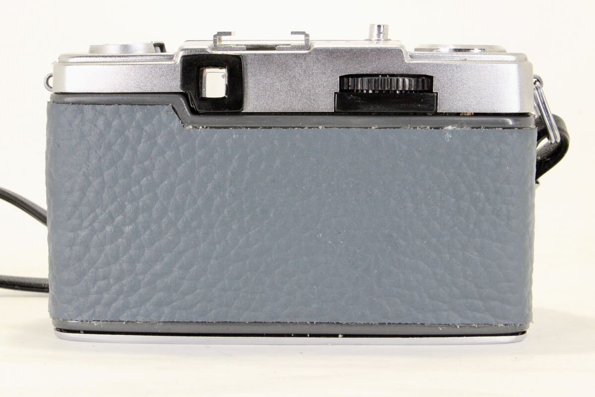 完動品 赤ベロOK OLYMPUS PEN EE2　ハーフカメラ　リメイク　ブルーグレー　本革_画像4