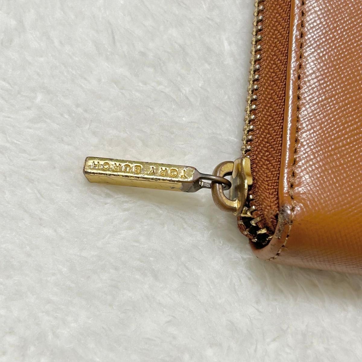 TORY BURCH トリーバーチ レザー ゴールド ロゴ 長財布 財布 ロングウォレット ブラウン