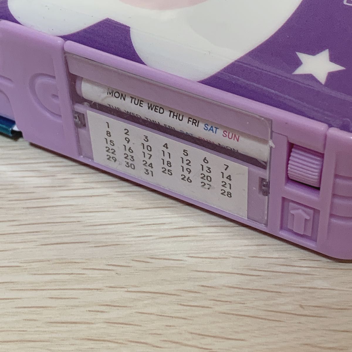 紫 熊 くま 女の子 多機能 筆箱 小学生 ペンケース マグネット式 機能的  大容量 鉛筆削り付き 両面