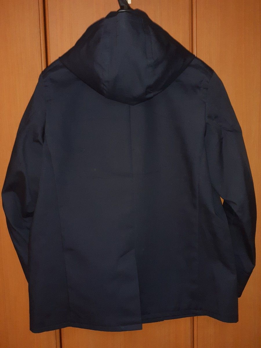 オーチバル ORCIVAL オーシバル フード付きラウンドカラー コート ショート丈 サイズ0 紺色