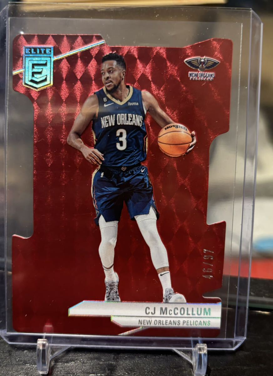 【CJ McCOLLUM】◆97枚限定シリアルカード◆2023-24 PANINI Donruss Elite Basketball NBA NEW ORLEANS PELICANS_画像1