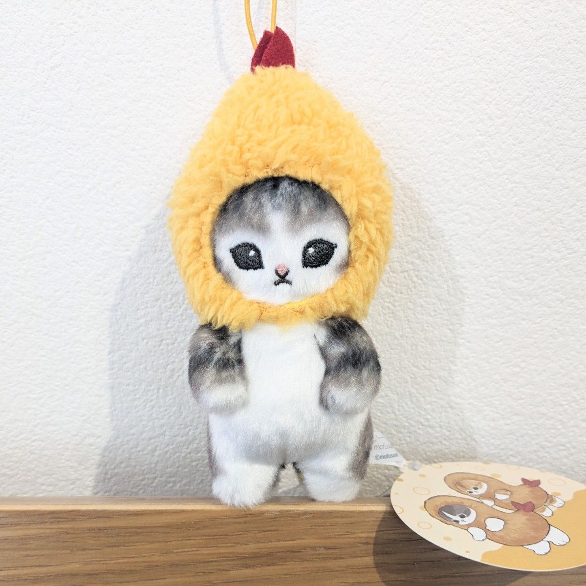 mofusand モフサンド えびにゃん マスコット ぬいぐるみ キーホルダー 猫 キジシロ 