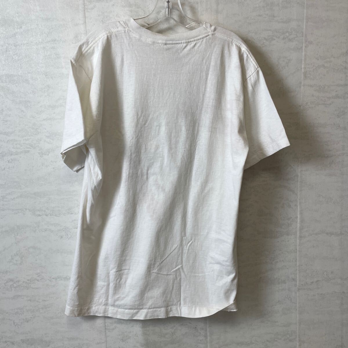 Tシャツ 半袖 古着 90s ビンテージ USA製 シングルステッチ サイズL 白ホワイト メンズ古着の画像7