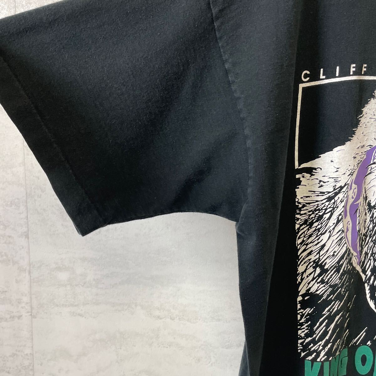 半袖 Tシャツ シングルステッチ サイズXL 黒ブラック ゴリラ 1993年 キンクオブザジャングル ビンテージ 90S プリント ブラック の画像6