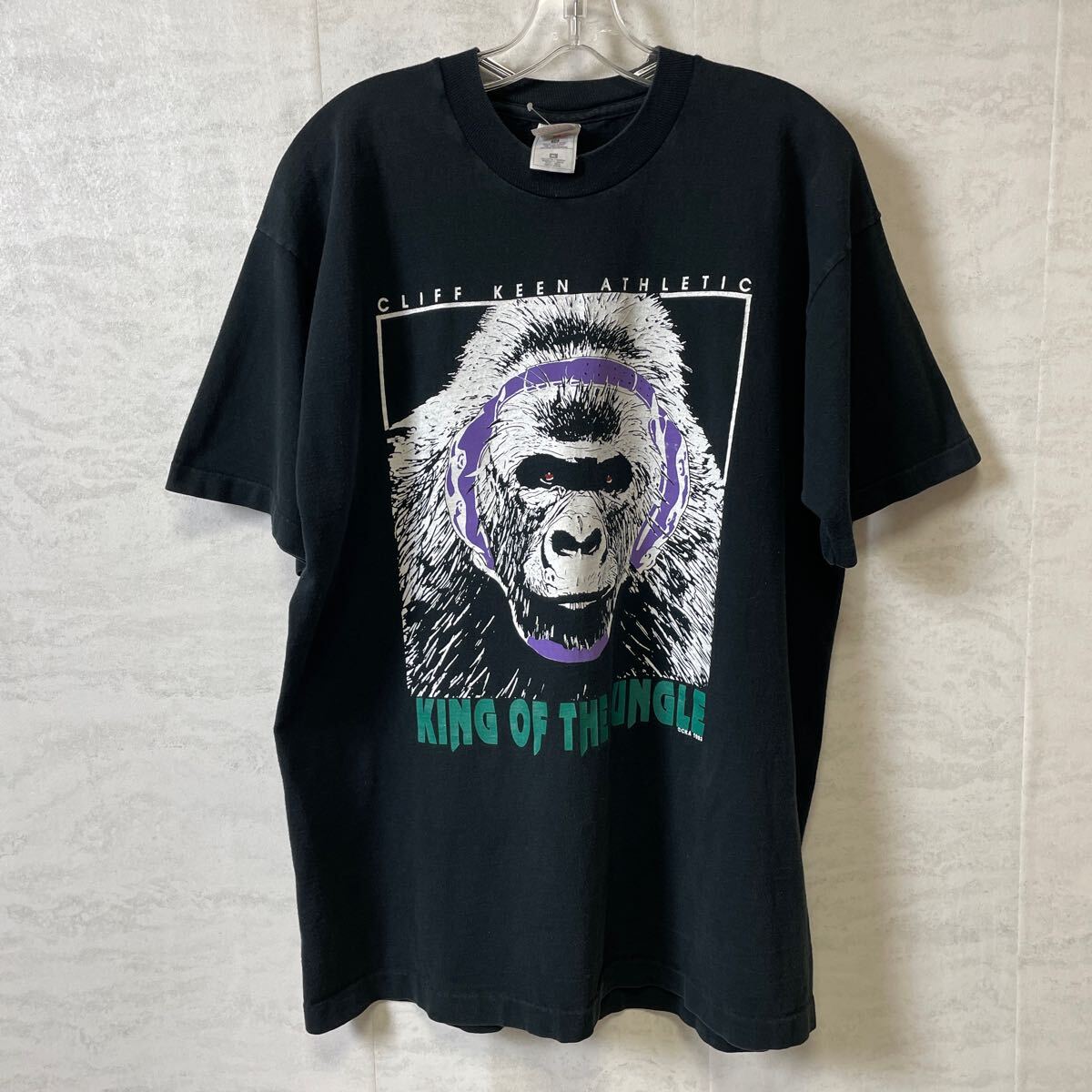 半袖 Tシャツ シングルステッチ サイズXL 黒ブラック ゴリラ 1993年 キンクオブザジャングル ビンテージ 90S プリント ブラック の画像1