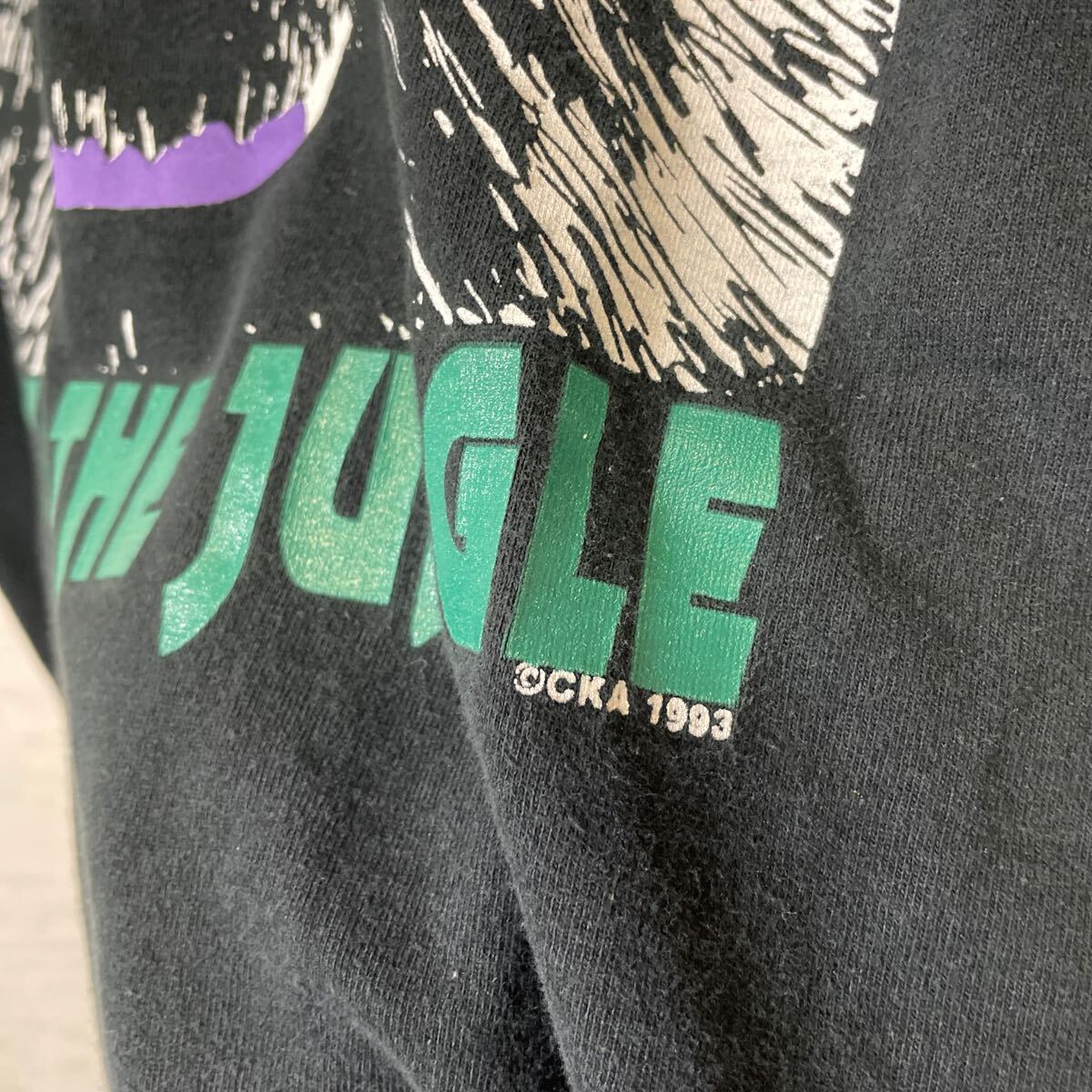 半袖 Tシャツ シングルステッチ サイズXL 黒ブラック ゴリラ 1993年 キンクオブザジャングル ビンテージ 90S プリント ブラック の画像5