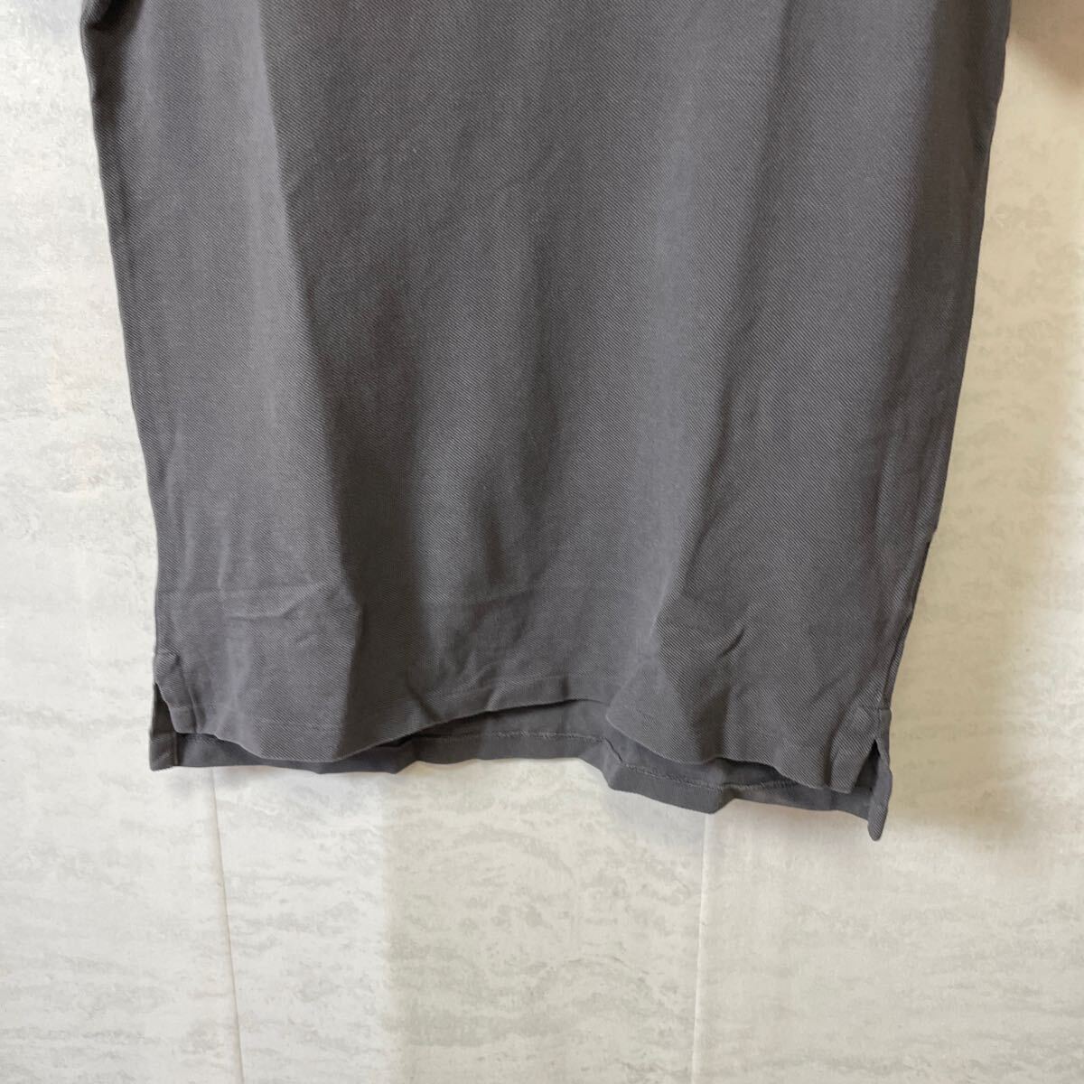 ポロシャツ 半袖 Polo Ralph Lauren ラルフローレン サイズS 灰色グレー メンズ古着の画像3